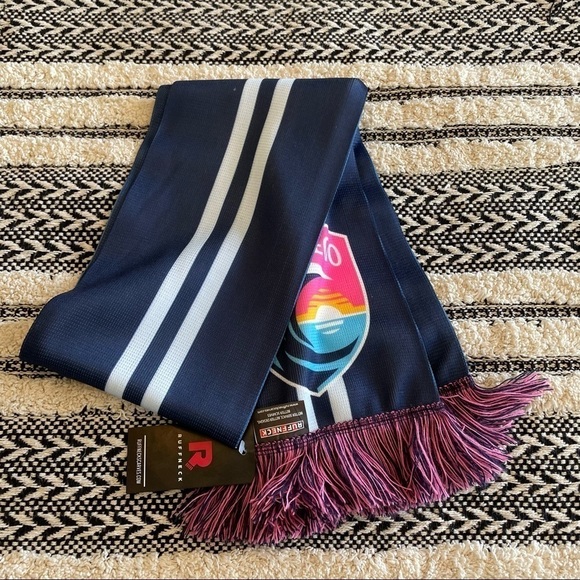 NWT San Diego Wave FC crest summer scarf one size ruffneck - Picture 4 of 4